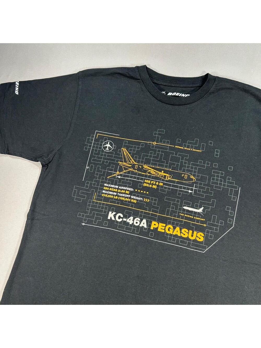 Boeing KC-46A PEGASUS Graphic T Shirt Mens SIZE Medium Made In USA